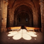 Luz Rosetón Iglesia del Castillo de Calatrava la Nueva