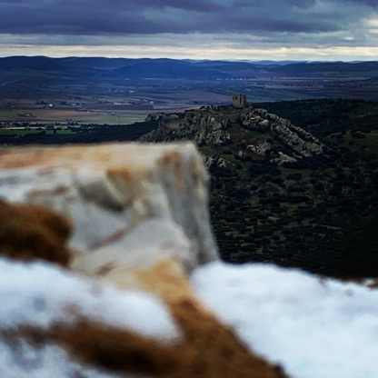 Castillo de Salvatierra al fondo